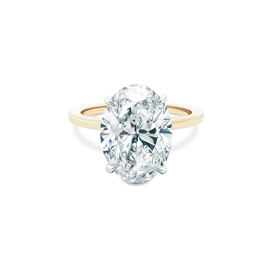 Martin Flyer Oval Solitaire Diamond Engagement Ring — photo 1 of 3