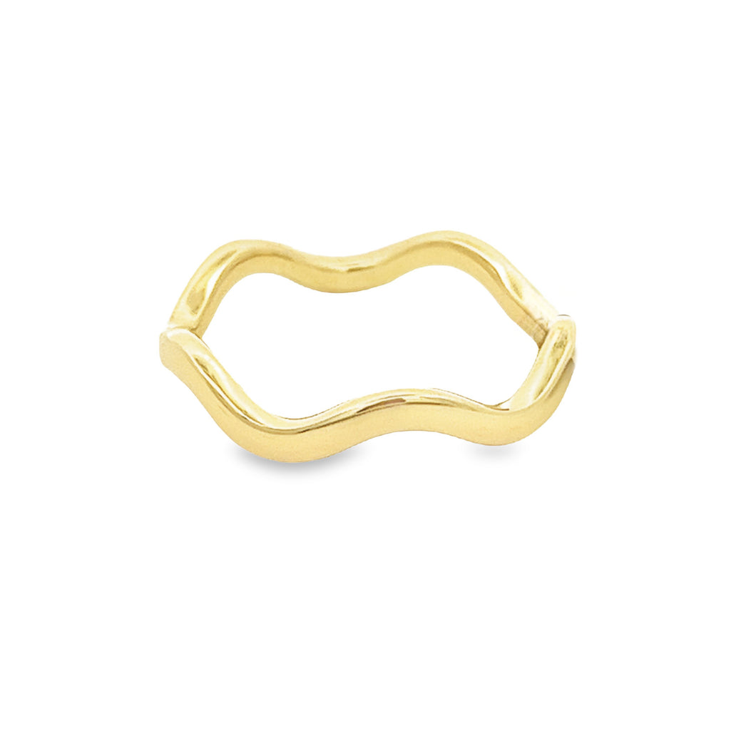 14k Yellow Gold Zig Zag Ring