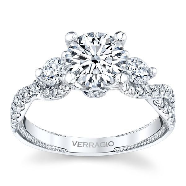 Verragio Three Stone Diamond Engagement Ring