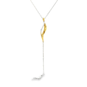 Tacori SV/18k Yellow Gold Crescent Cove Lariat Necklace. Necklace m...