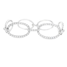 This beautiful and unique 14k white gold circle link bracelet featu...