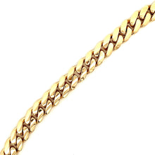 14k Yellow Gold Mens Miami Cuban Link Bracelet. Bracelet measures 8...