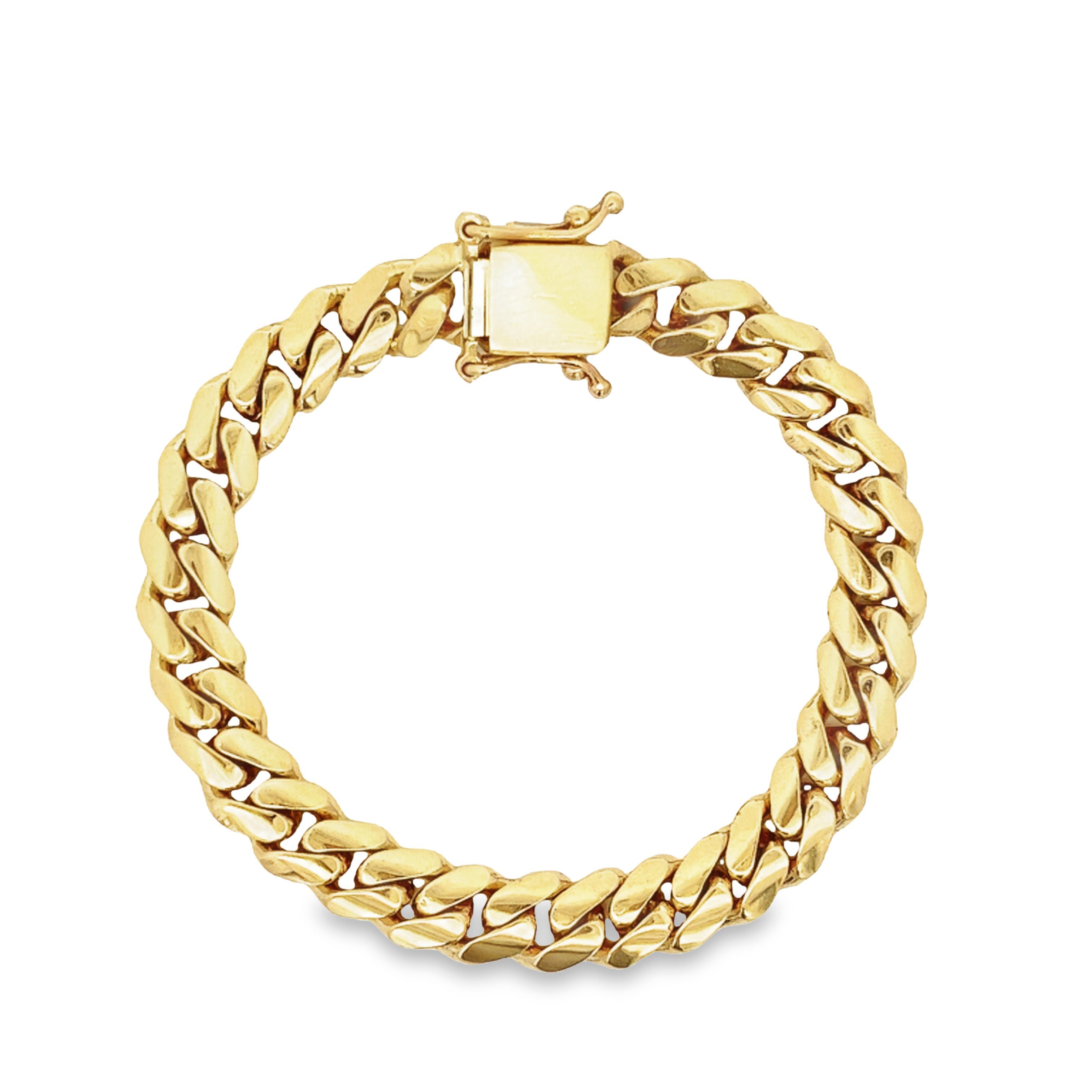 Diamond Cuban Link Bracelet in 14k Yellow Gold 7 Ctw – Avianne Jewelers