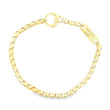 18k yellow gold mens link bracelet by Luigi Tavanti. Bracelet measu...