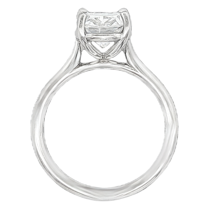 Precision Set Oval Solitaire Diamond Engagement Ring — photo 2 of 2