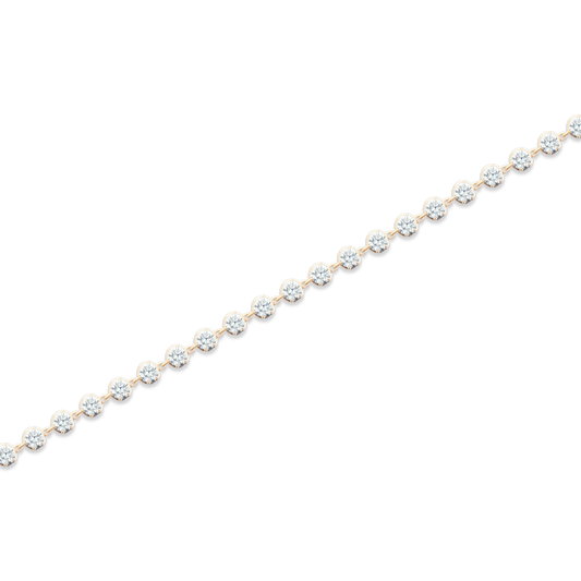 170-4199 — 5.12ct 14k Yellow Gold Diamond Bracelet