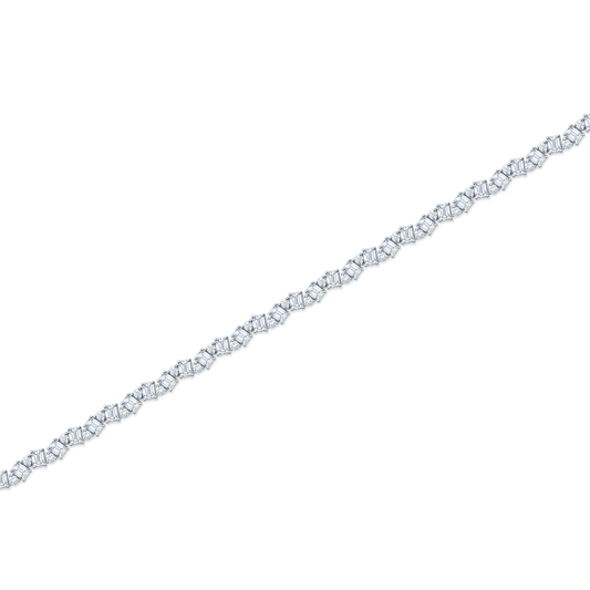 5.62ct 18k White Gold Diamond Bracelet — photo 1 of 1