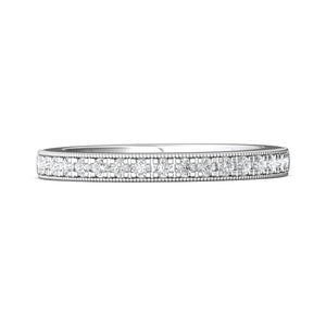 FlyerFit Thin Pave Diamond Band