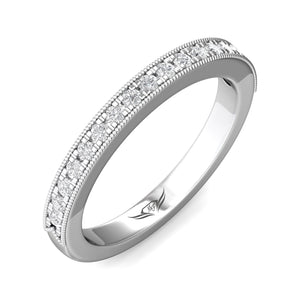 FlyerFit Thin Pave Diamond Band