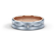Verragio Matte Finish Diamond Men's Wedding Band