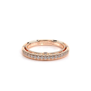 This Verragio diamond wedding band from the Venetian Collection, fe...