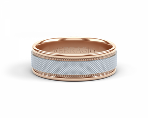 Verragio Textured Gold Men's Wedding Band