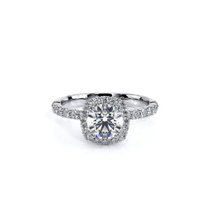 This Verragio engagement ring is beautifully accented with pave set...