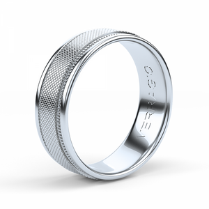 Verragio Textured Gold Men's Wedding Band