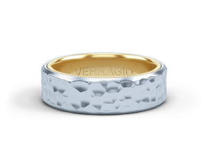 Verragio Hammered Men's Wedding Band