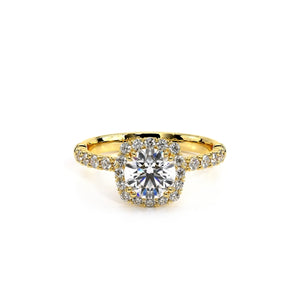 This Verragio engagement ring is beautifully accented with pave set...