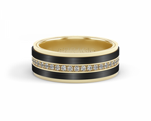 Verragio Titanium & Gold Diamond Men's Wedding Band