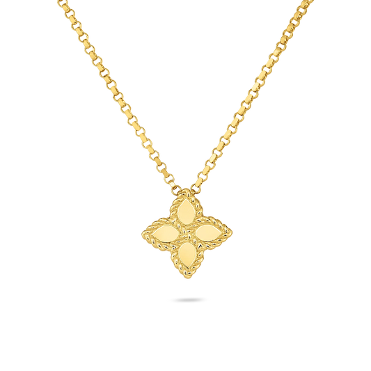 Roberto Coin 18K Yellow Gold Princess Flower Necklace