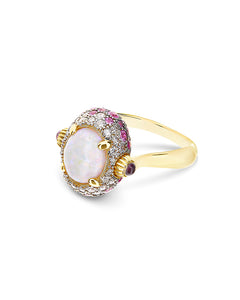 From Nanis' iconic Reverse collection, this 18kt gold ring alternat...