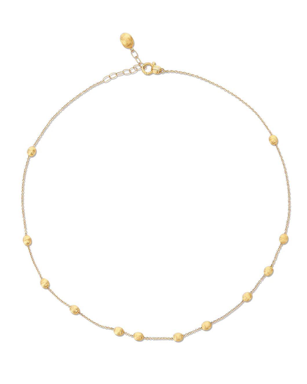 In this necklace, hand-engraved 18kt gold boules come together and ...