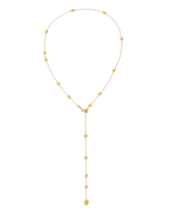 18kt gold boules chase each other in this fresh, contemporary neckl...
