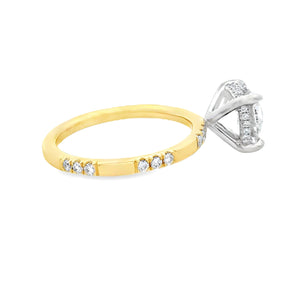 2.52ct 14k Yellow Gold Round Cut Lab Grown Diamond Engagement Ring