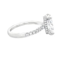 3.00ct Platinum Radiant Cut Lab Grown Diamond Engagement Ring
