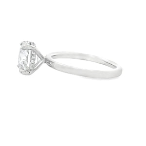 2.50ct Platinum Round Cut Lab Grown Diamond Engagement Ring