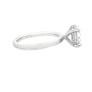 2.50ct Platinum Round Cut Lab Grown Diamond Engagement Ring