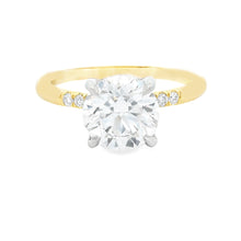 2.00ct 14k Yellow Gold Round Cut Lab Grown Diamond Engagement Ring