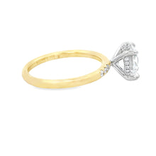 2.00ct 14k Yellow Gold Round Cut Lab Grown Diamond Engagement Ring