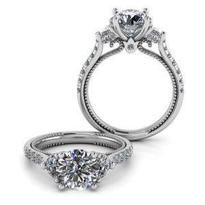 Verragio Three Stone Diamond Engagement Ring