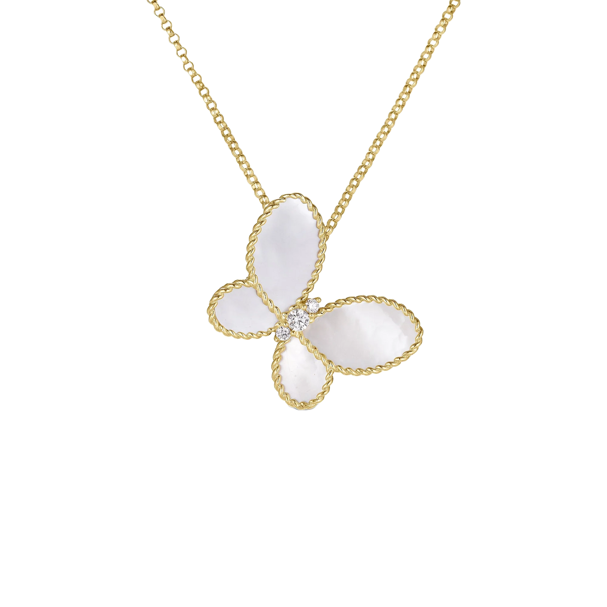 Roberto Coin 18K Yellow Gold Butterfly Necklace
