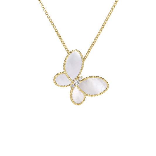 Roberto Coin 18K Yellow Gold Butterfly Necklace