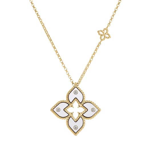 Roberto Coin 18K Yellow Gold Venetian Princess Flower Necklace