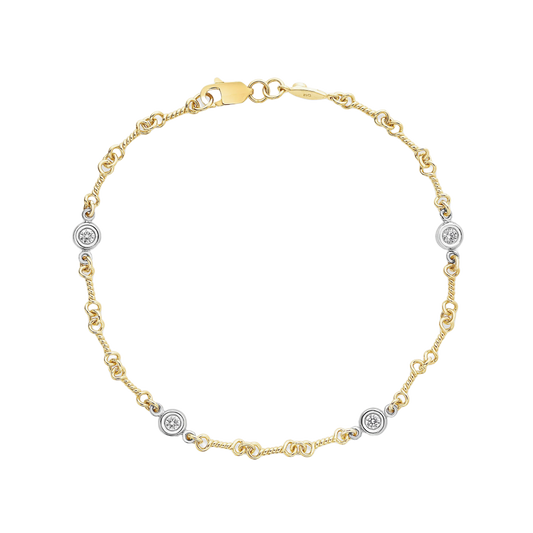 Roberto Coin 18K Gold Diamonds By The Inch Bracelet