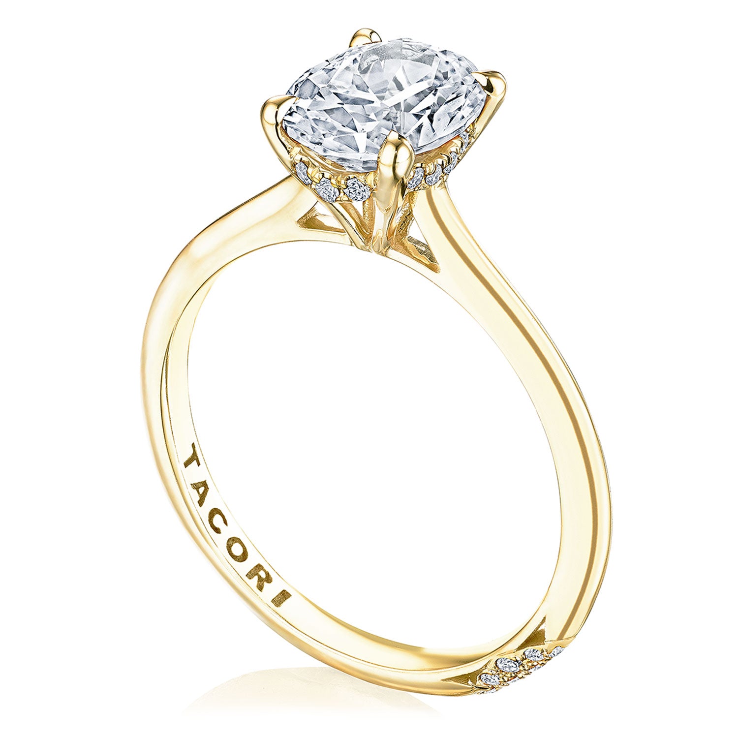 HT2580OV Tacori Solitaire Diamond Engagement Ring H.L. G