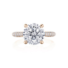 Tacori Solitaire Pave Diamond Engagement Ring