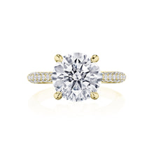 Tacori Solitaire Pave Diamond Engagement Ring