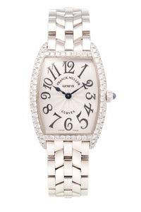 
18k White Gold
25mm case
Sapphire crystal

Quartz Movement

Diamon...