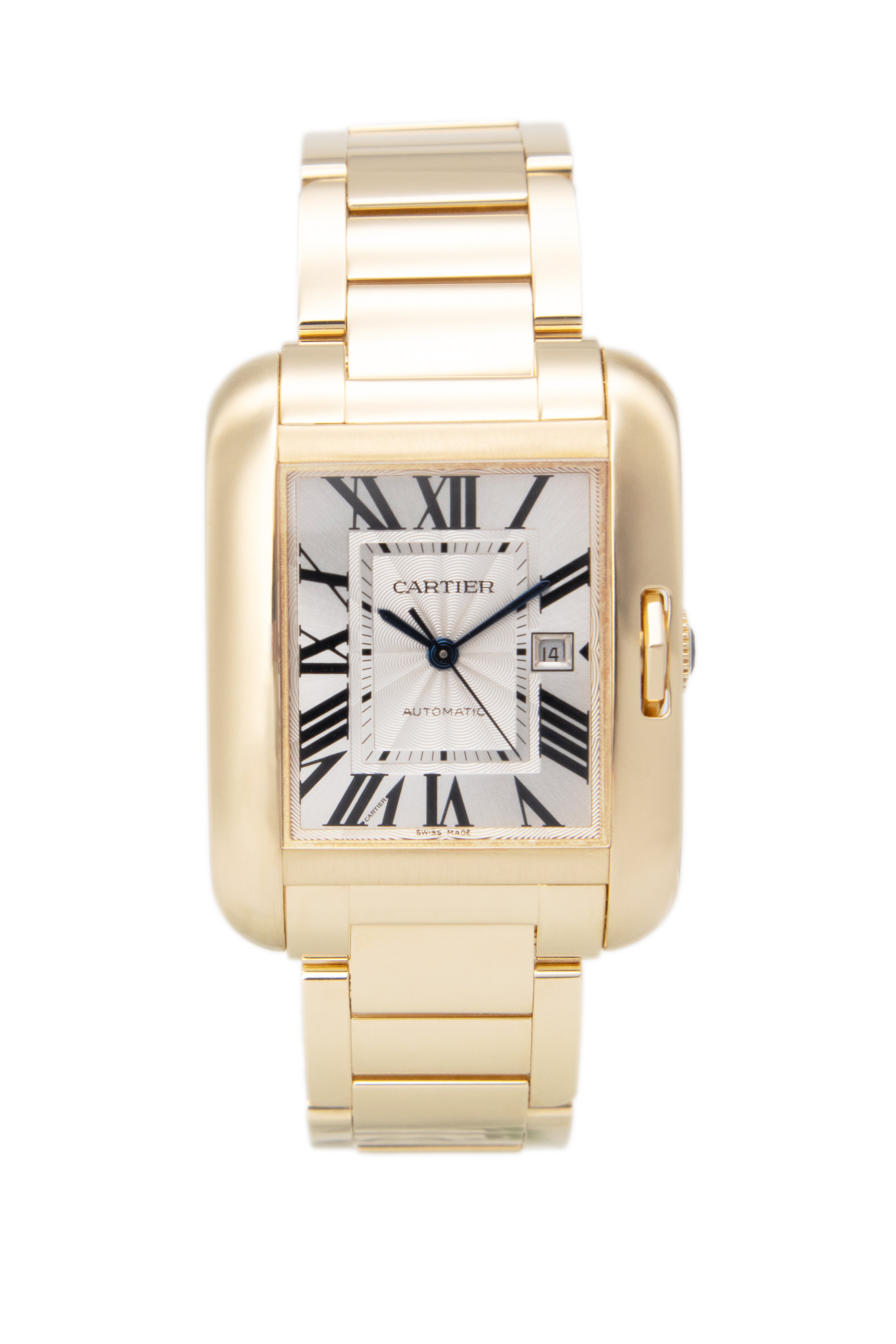 585-2984 Pre-Owned 18k Yellow Gold Cartier Tank Anglaise