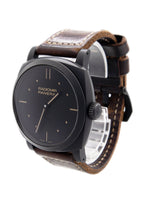 
48mm

Black dial
Black Ceramic
Sapphire Crystal

Brown Leather Str...
