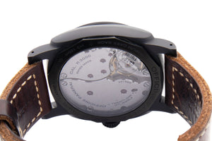 
48mm

Black dial
Black Ceramic
Sapphire Crystal

Brown Leather Str...