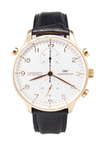 Pre-Owned gents IWC Portuguese Chronograph Rattrapante in 18K rose ...