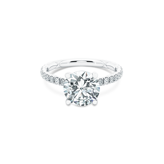 A. Jaffe Round Diamond Pave Engagement Ring — photo 1 of 3