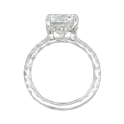 A. Jaffe Round Diamond Pave Engagement Ring — photo 3 of 3