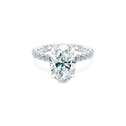 A. Jaffe Oval Diamond Engagement Ring — photo 1 of 3