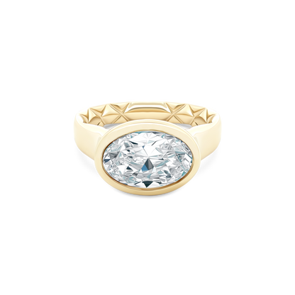 A. Jaffe Oval Solitaire Diamond Engagement Ring — photo 1 of 3