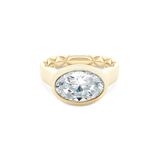 A. Jaffe Oval Solitaire Diamond Engagement Ring — photo 1 of 3
