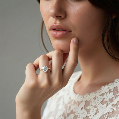 A. Jaffe Round Solitaire Diamond Engagement Ring — photo 2 of 3